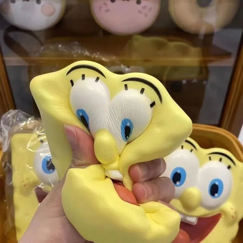 Squishy Toys SpongeBo SquarePants Squeeze Fidget Toys Kawaii Soft Patrick Star Relief Stress Toys Cartoon Slow Rising Gift