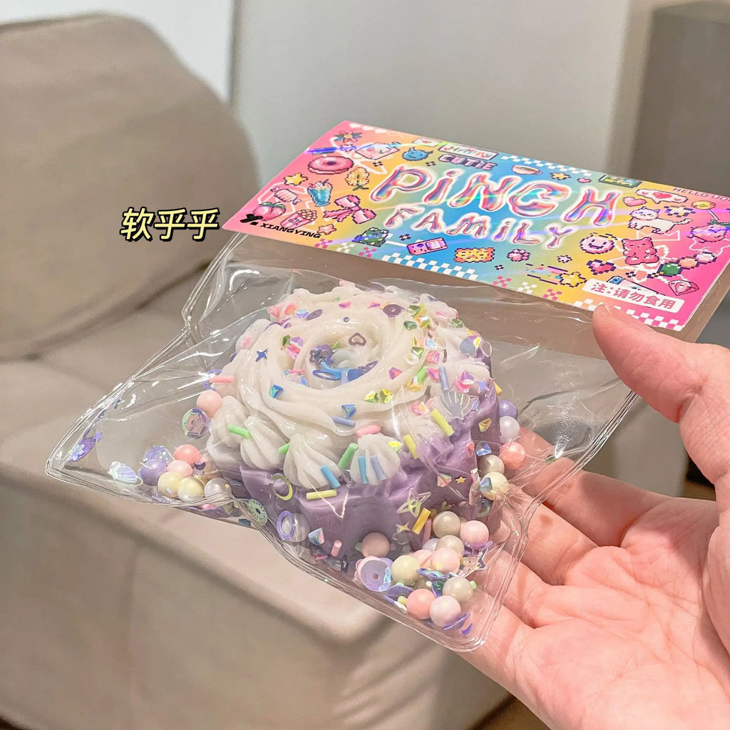 Squishy Simulated Cake Squeeze Toy Fidgets Toys Squishy Toy Soft Slow Rebound Stress Relief Squeeze Toy Realistic Adult Gifts