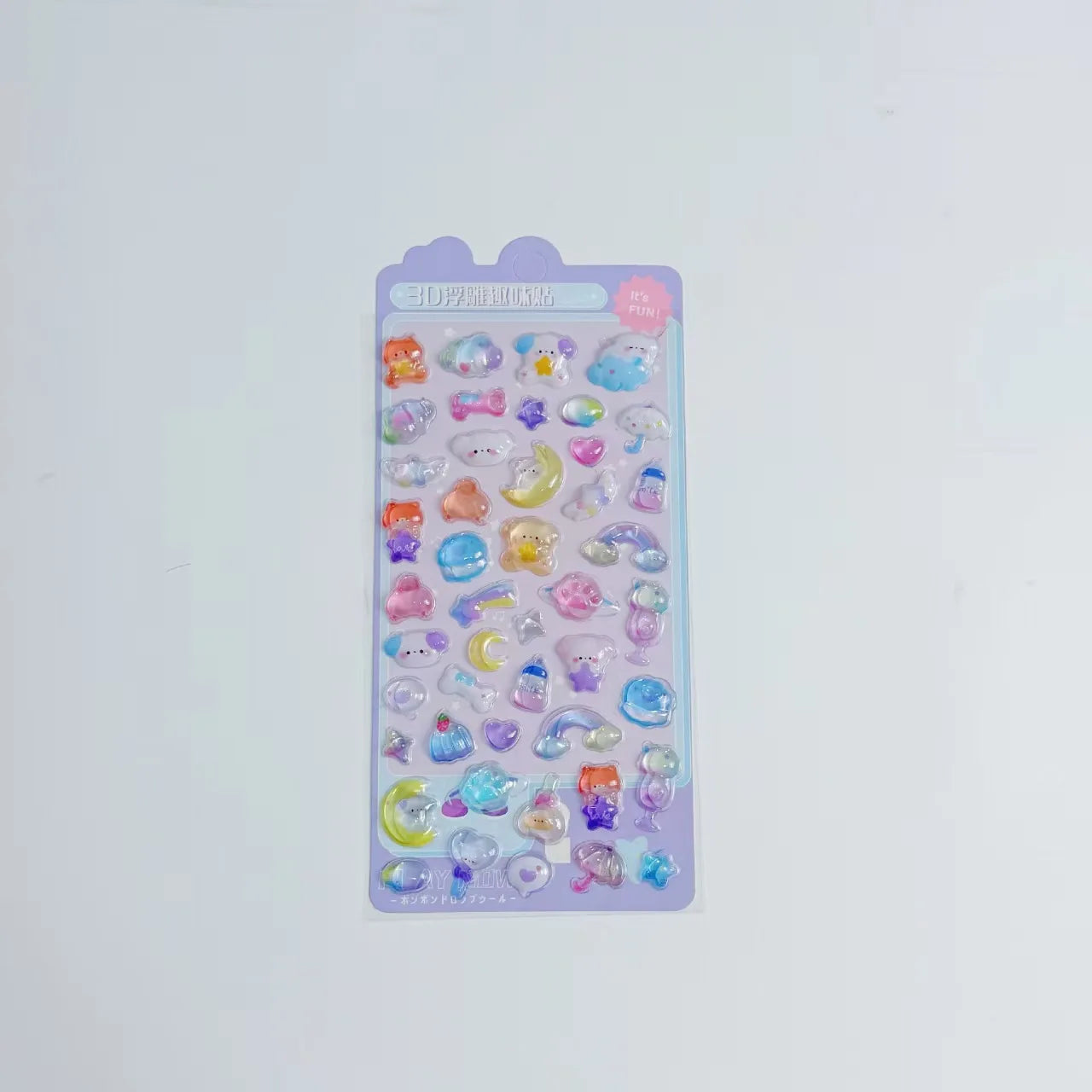 Squishy Butt 3D Stickers Cute Cartoon Bear Rabbit Pinch Decompression Toy For Scrapbooking Journal Phone Case DIY Decor