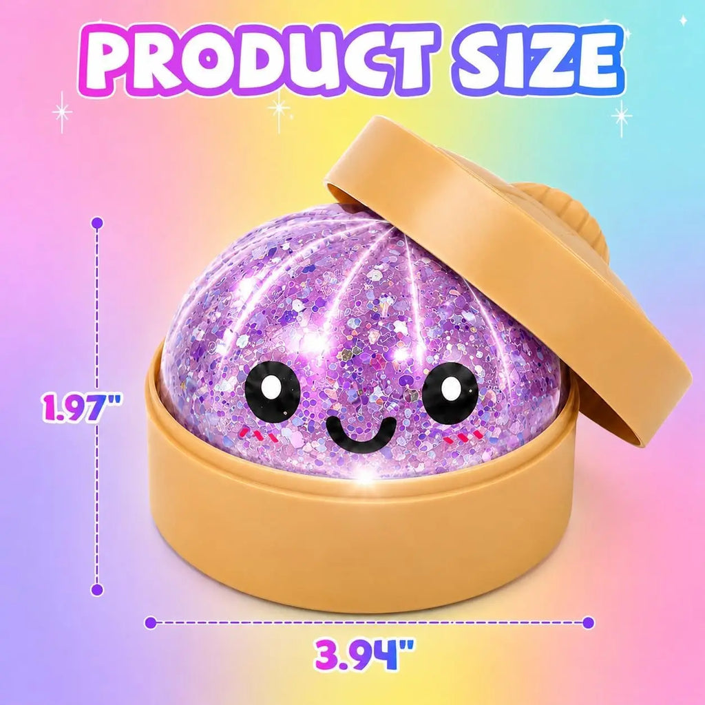 2026 Luminous Dumpling Squishy Glow In The Dark Fake Food Slow Rising Squeeze Anti Stress Portable Desk Gadget Novelty Prop