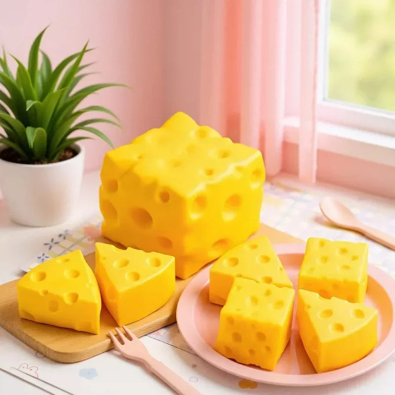 Squishy Toys Collection, Slow Rising Soft Squeeze Fidget Sensory Toys, Simulation Food Series Including Dumpling Squishy, Butter