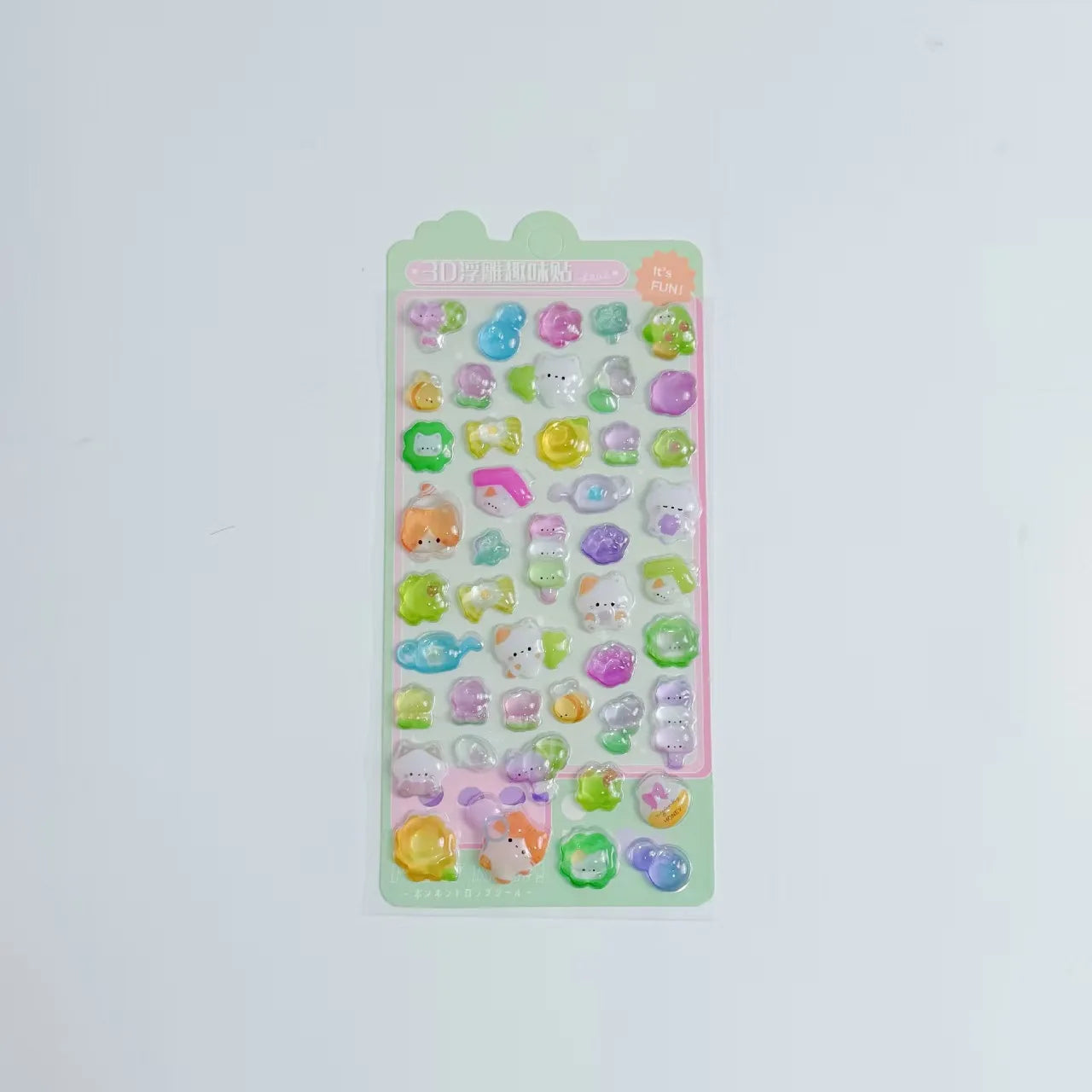Squishy Butt 3D Stickers Cute Cartoon Bear Rabbit Pinch Decompression Toy For Scrapbooking Journal Phone Case DIY Decor
