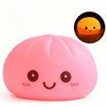 New Glowing Dumpling Bun Squishy Fidget Toy Dumpling Style Gift Bun Toy Stress Relief Gift Desktop Decoration