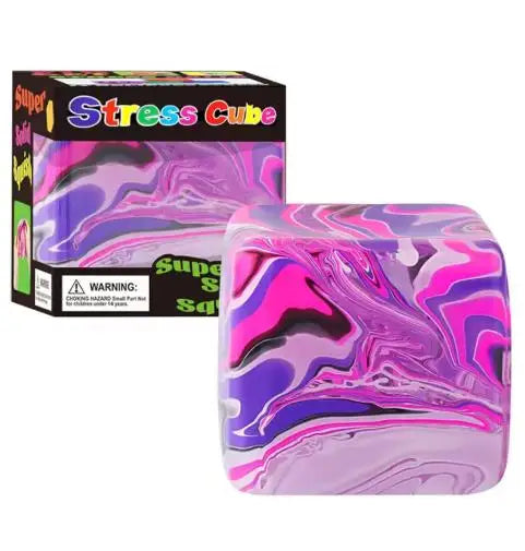Schylling Needoh Nice Cube Sensory Fidget Toy Stress Relief Squishy Squeeze Cube Anti-Anxiety Focus Toy for Adults ADHD Autism