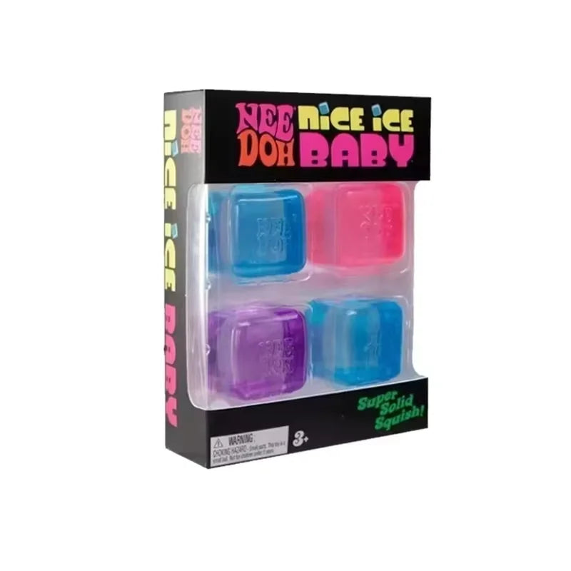 New Set /Squishy Needoh /Nice Cube Schylling /Sensory Stress Reliever Fidget Tool Toy Anxiety Focus Sensory Cube Adults Kid Gift
