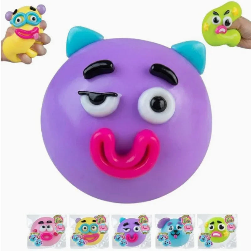 NEW Smushers Squishy, Curiosities Dog Face Swap Squishy Toy, Soft Moldable Cute Slow Rise Squeeze Toy, DIY Toys, Relaxing Sensor