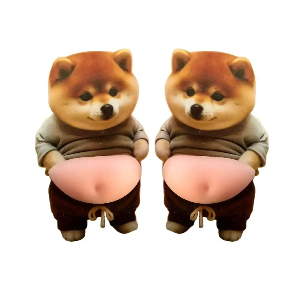 Squishy Butt 3D Stickers Cute Cartoon Bear Rabbit Pinch Decompression Toy For Scrapbooking Journal Phone Case DIY Decor