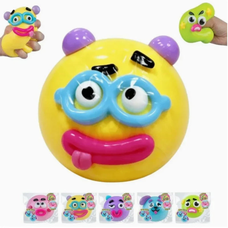 NEW Smushers Squishy, Curiosities Dog Face Swap Squishy Toy, Soft Moldable Cute Slow Rise Squeeze Toy, DIY Toys, Relaxing Sensor