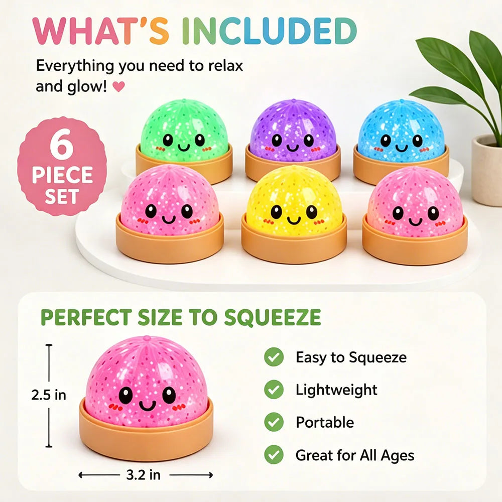 2026 Luminous Dumpling Squishy Glow In The Dark Fake Food Slow Rising Squeeze Anti Stress Portable Desk Gadget Novelty Prop