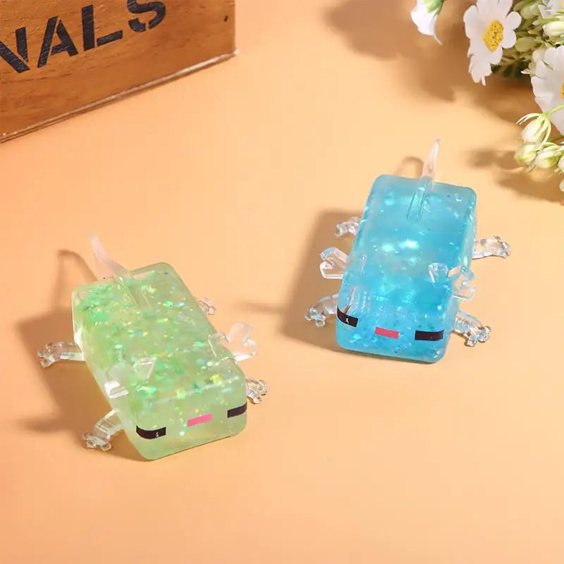 Cute Axolotl Squishy Toys Creative DIY Handmade Stress Relieving Toys Moldable Stress Relieving Toys Birthday Party Gifts